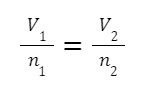 علاقة الحجم وعدد الجزيئات في قانون أفوجادرو