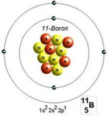 كم عدد إلكترونات التكافؤ في البورون