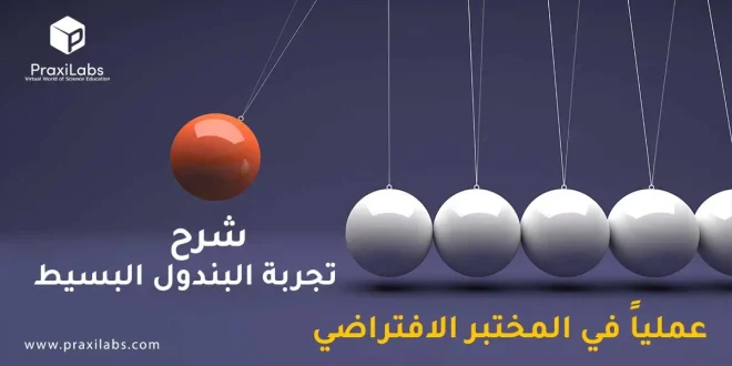 شرح تجربة البندول البسيط عملياً في المختبر الافتراضي