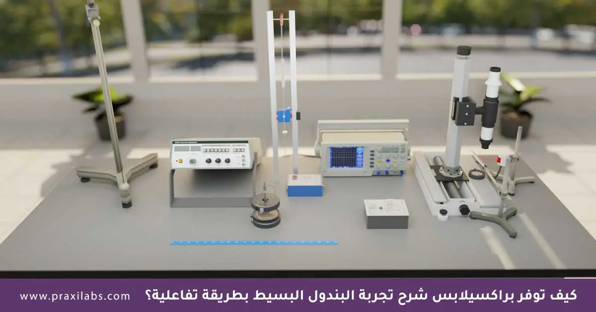 شرح تجربة البندول البسيط بطريقة تفاعلية