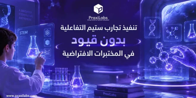 تنفيذ تجارب ستيم التفاعلية بدون قيود في المختبرات الافتراضية