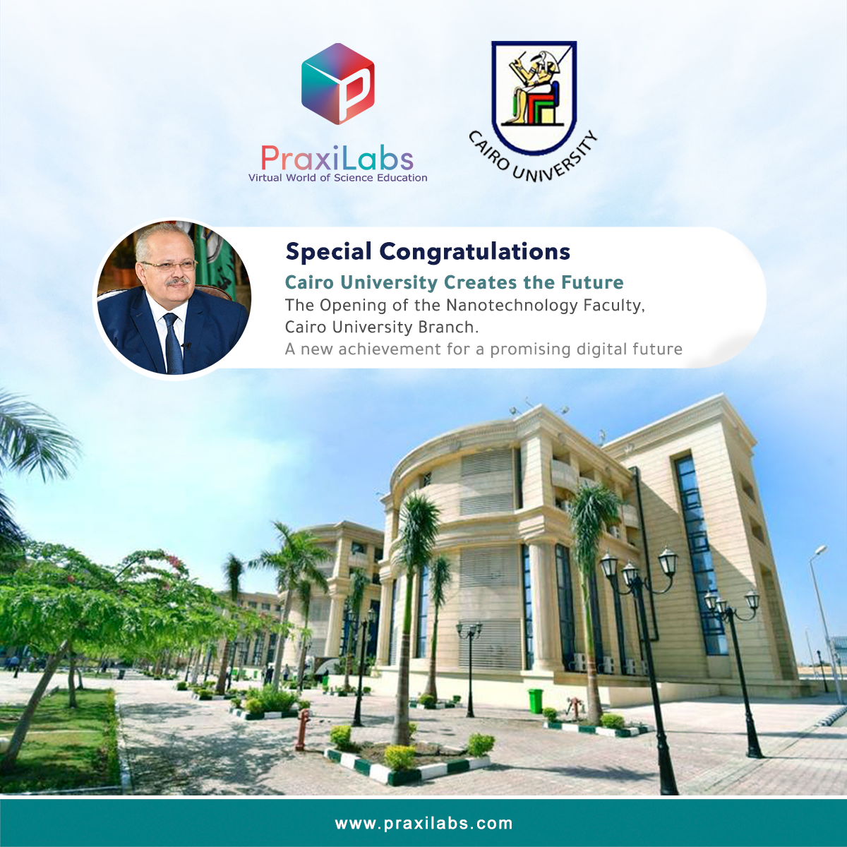 PraxiLabs expresses its sincere thanks to Cairo University 