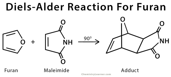         The reaction between furan and maleimide 