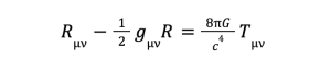 the equation of Einstein's theory of relativity