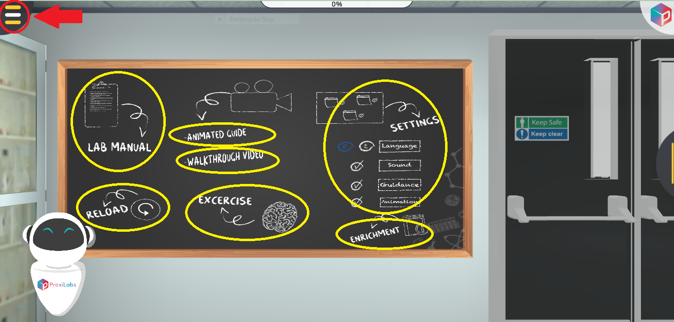 the blackboard part for more resources in PraxiLabs chemistry virtual labs 