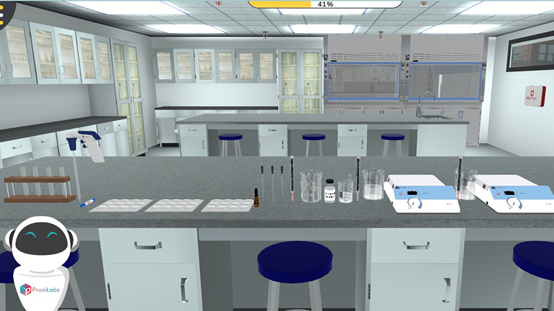 PraxiLabs’ virtual lab simulations in physiology -Amylase Test