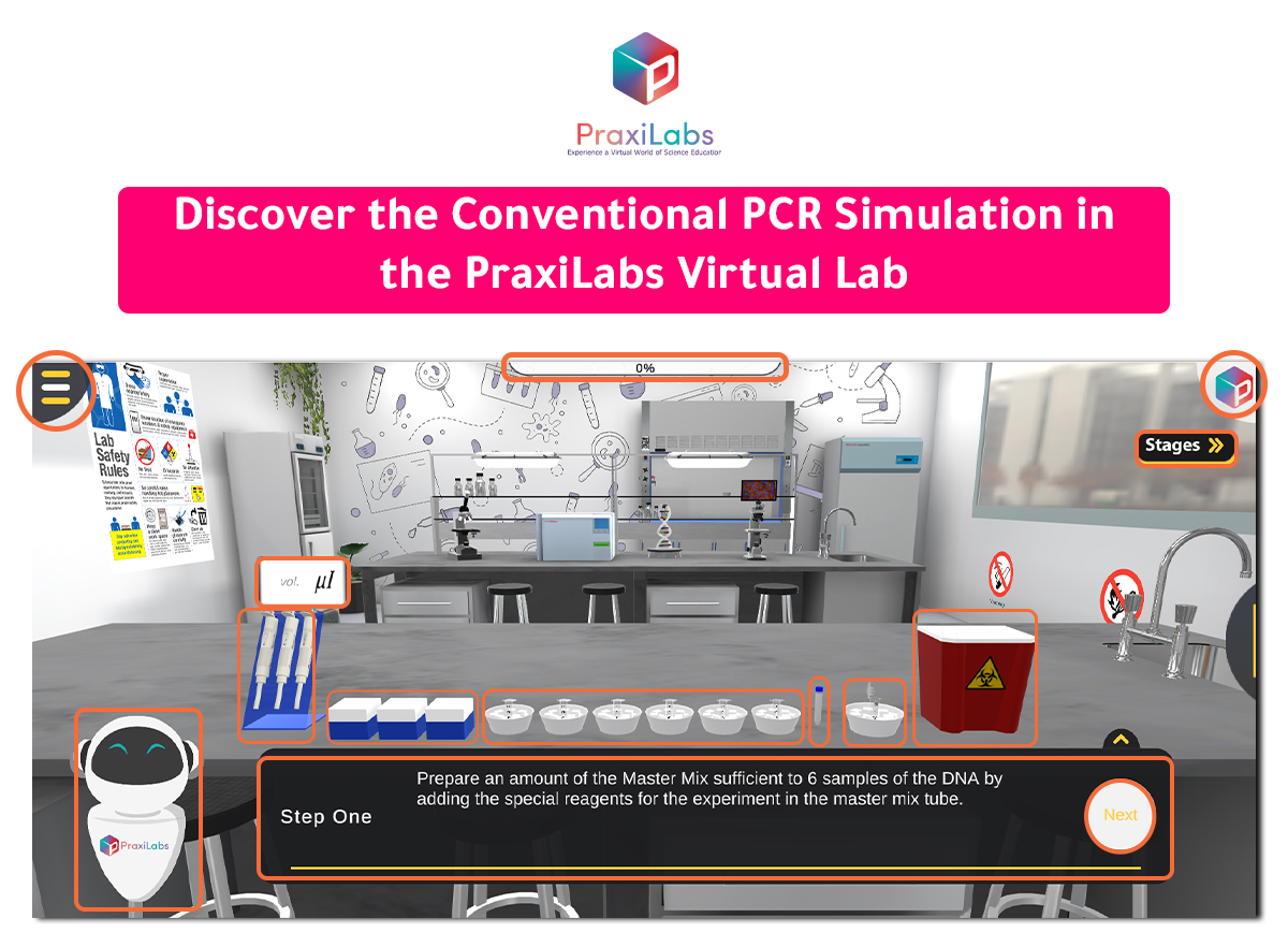 From Theory to Practice: Conventional PCR in the PraxiLabs Virtual Lab!