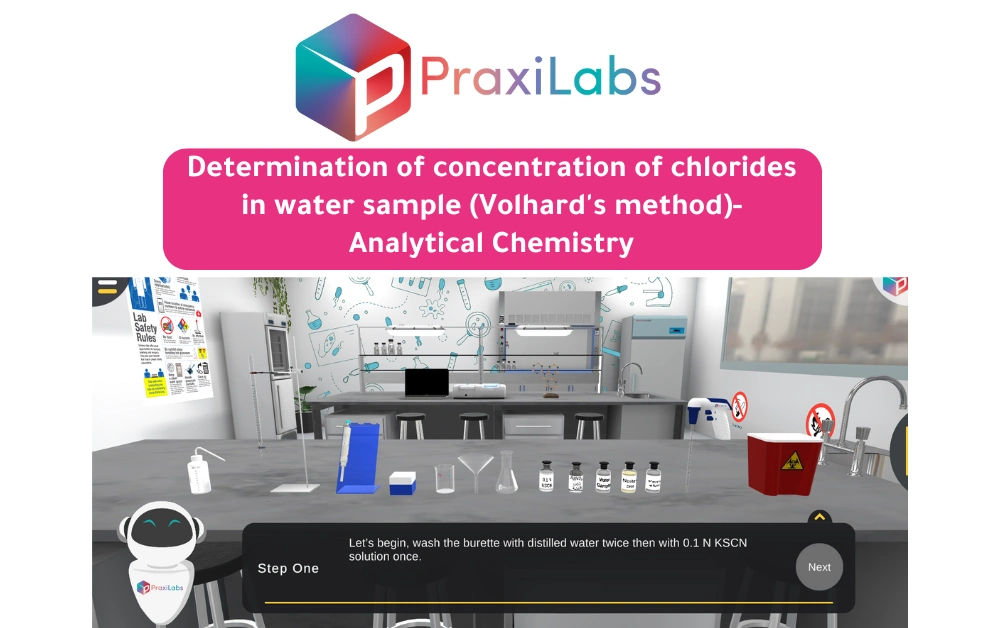 Determination of concentration of chlorides in water sample by Volhard’s method