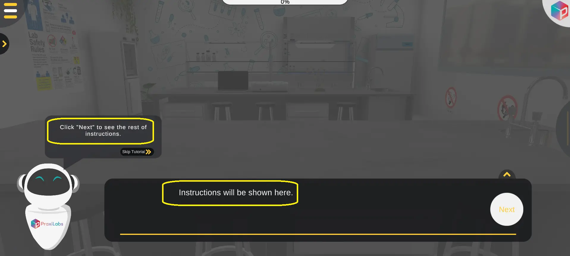 What can you do in the inorganic chemistry online lab?