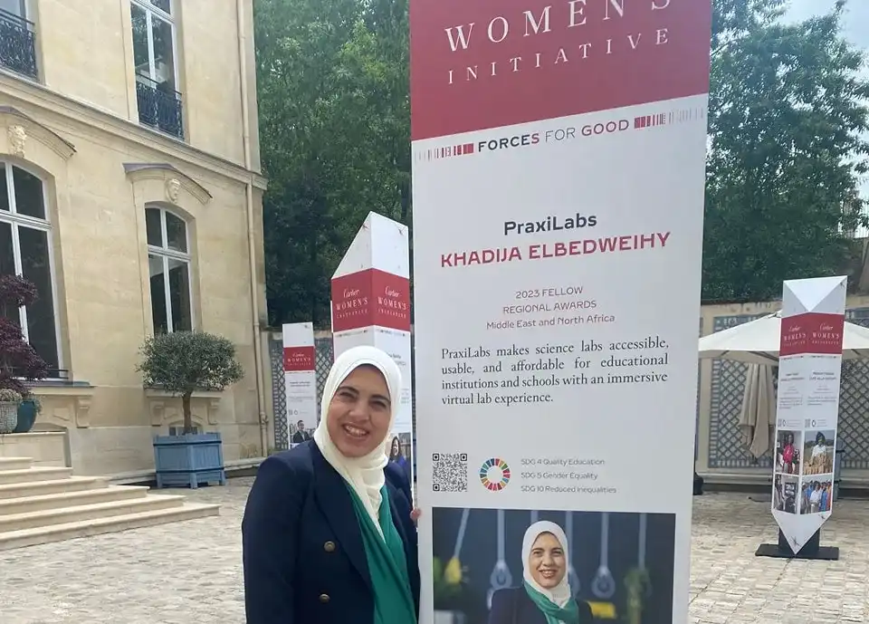 Dr Khadija ElBedweihy, an exceptional visionary and entrepreneurial force, has introduced PraxiLabs which revolutionized education by providing immersive virtual science labs that are accessible, user-friendly and affordable for schools and educational institutions. Dr Khadija has made her mark on the world, and we cannot wait to witness the limitless possibilities that lie ahead for her and for her groundbreaking venture!