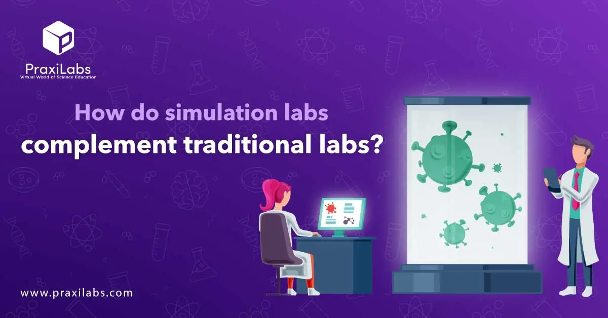 How do simulation labs complement traditional labs?