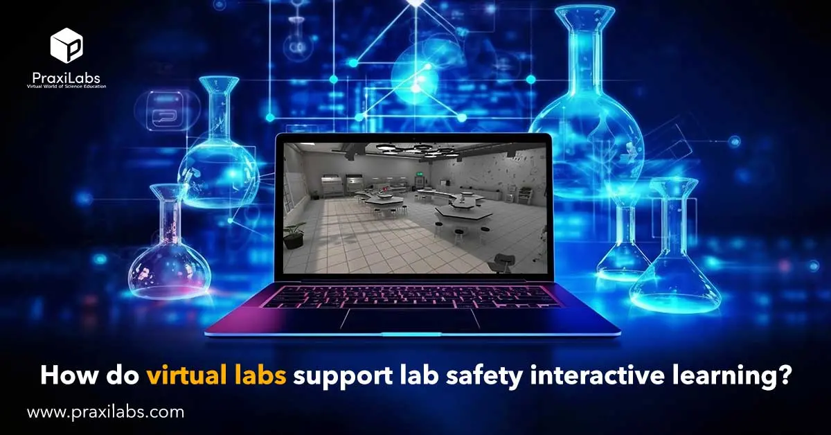 How do virtual labs support lab safety interactive learning?