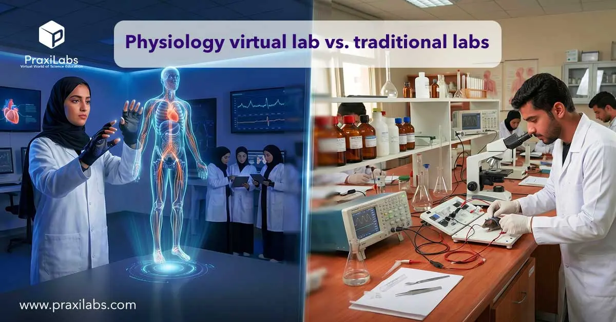 Physiology virtual lab vs. traditional labs: